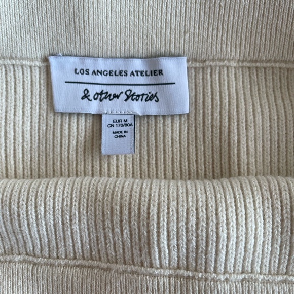 & Other Stories wool/cotton midi skirt - Picture 7 of 8